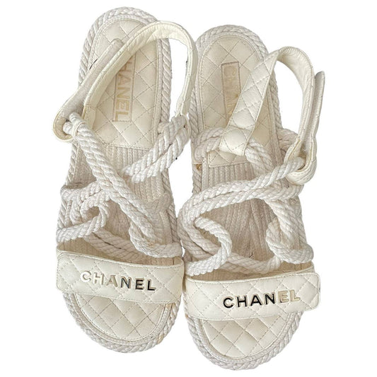 cc strapped rope sandals